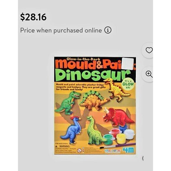 NEW IN BOX CIRO EDUCATION MOULD AND PAINT DINOSAUR - Picture 1 of 5